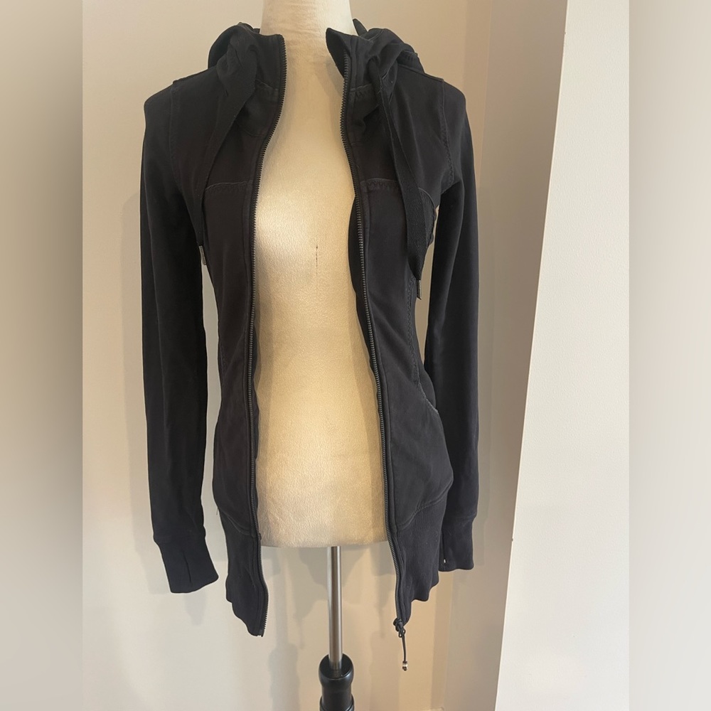 Lululemon Black Zip-up Hoodie, size 2